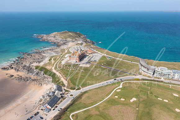 Aerial photograph of Newquay, Cornwall, England.