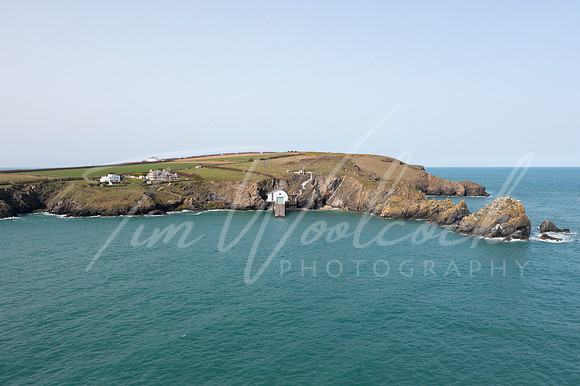 Aerial photograph of Padstow Lifeboat Station, near Padstow, Cor