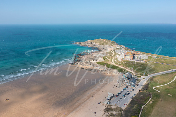 Aerial photograph of Newquay, Cornwall, England.