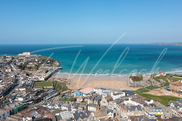 Aerial photograph of Newquay, Cornwall, England.