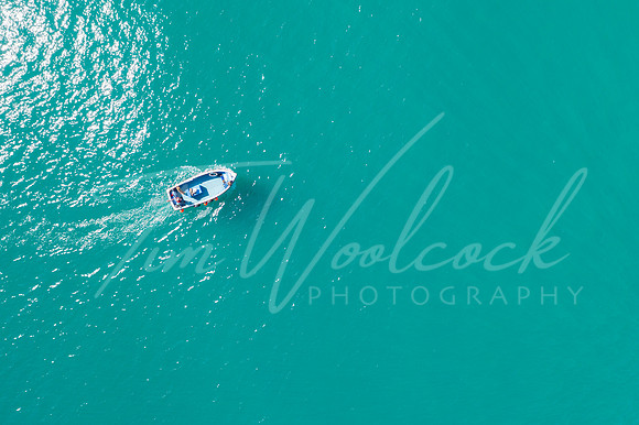 Aerial photograph of Looe, Cornwall, England.