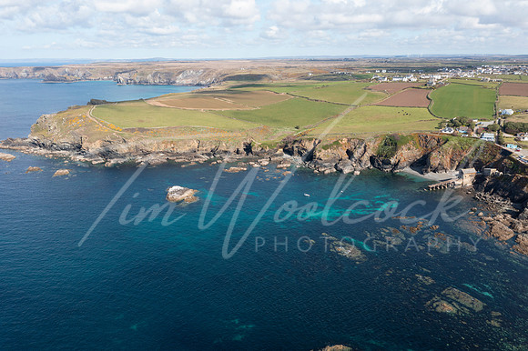 Aerial photograph of the Lizard, Cornwall, England.
