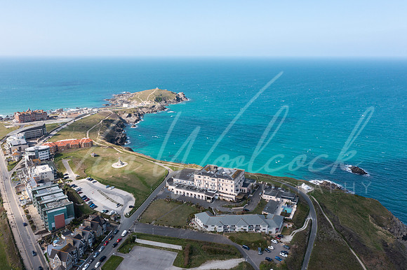 Aerial photograph of Newquay, Cornwall, England.