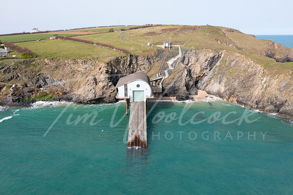 Aerial photograph of Padstow Lifeboat Station, near Padstow, Cor