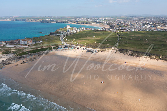 Aerial photograph of Newquay, Cornwall, England.
