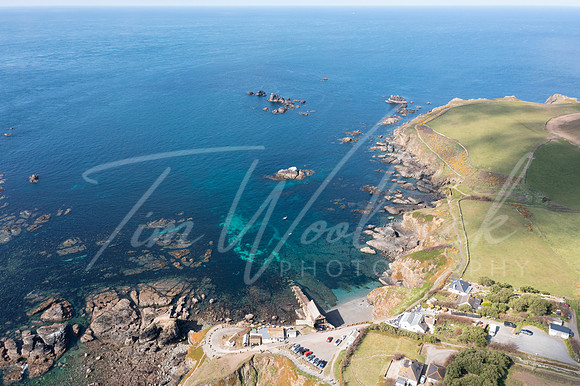 Aerial photograph of the Lizard, Cornwall, England.