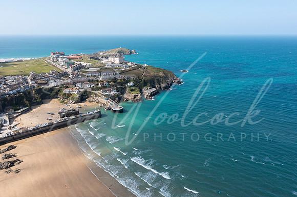 Aerial photograph of Newquay, Cornwall, England.