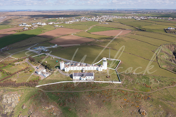 Aerial photograph of the Lizard, Cornwall, England.