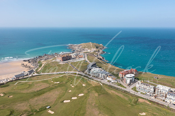 Aerial photograph of Newquay, Cornwall, England.