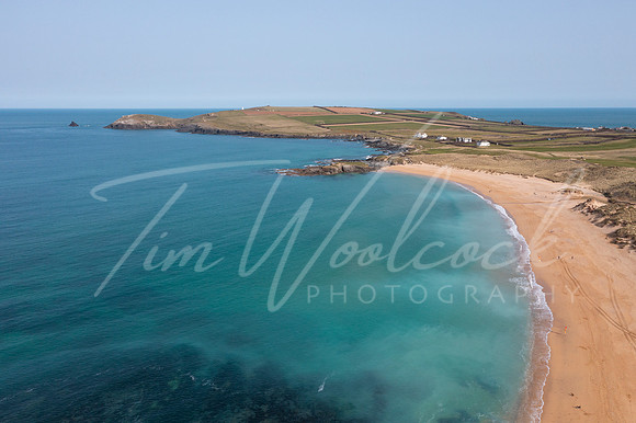 Aerial photograph of Constantine Bay near Newquay and Padstow, C