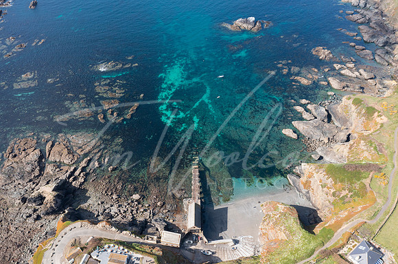 Aerial photograph of the Lizard, Cornwall, England.