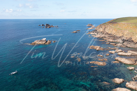 Aerial photograph of the Lizard, Cornwall, England.