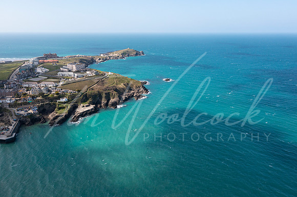 Aerial photograph of Newquay, Cornwall, England.