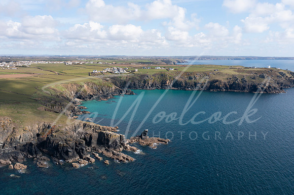 Aerial photograph of the Lizard, Cornwall, England.