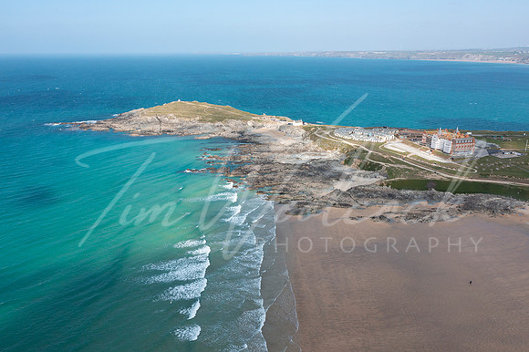 Aerial photograph of Newquay, Cornwall, England.