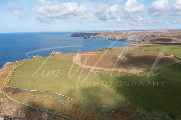 Aerial photograph of the Lizard, Cornwall, England.