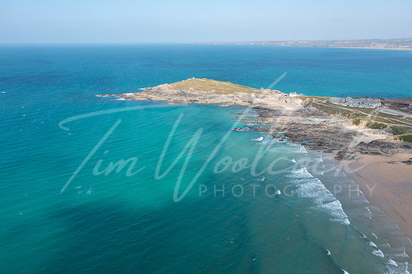 Aerial photograph of Newquay, Cornwall, England.