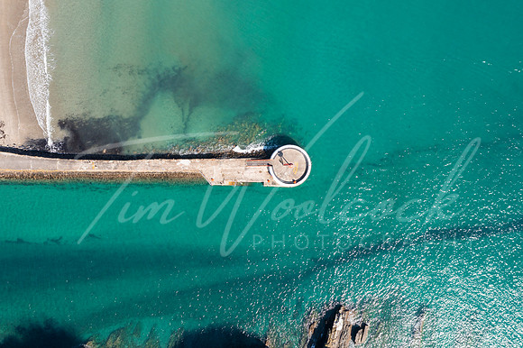 Aerial photograph of Looe, Cornwall, England.