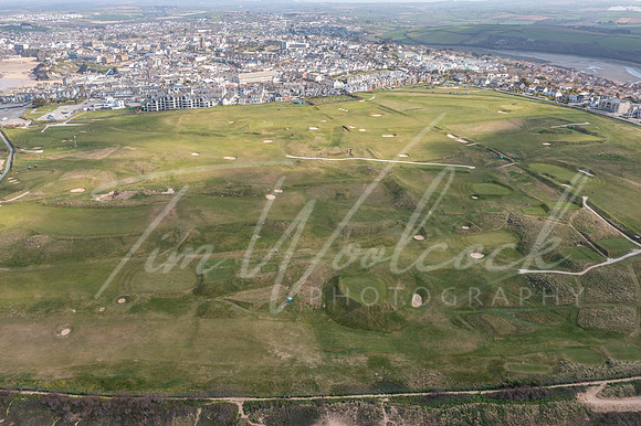 Aerial photograph of Newquay, Cornwall, England.
