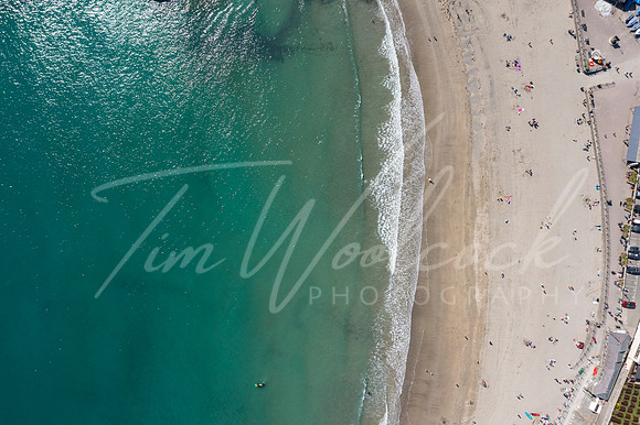 Aerial photograph of Looe, Cornwall, England.