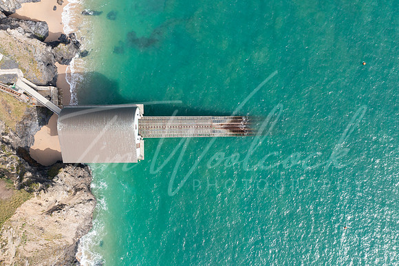 Aerial photograph of Padstow Lifeboat Station, near Padstow, Cor