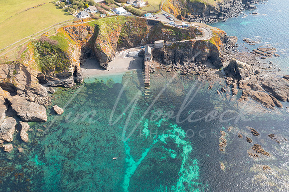 Aerial photograph of the Lizard, Cornwall, England.