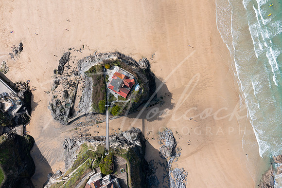 Aerial photograph of Newquay, Cornwall, England.