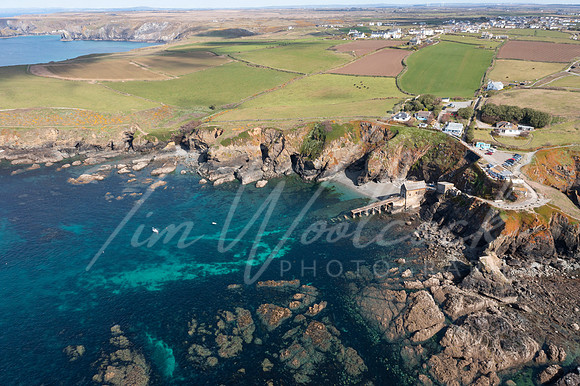 Aerial photograph of the Lizard, Cornwall, England.