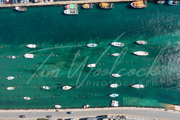 Aerial photograph of Looe, Cornwall, England.