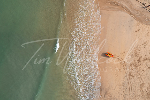 Aerial photograph of Harlyn Bay, near Padstow, Cornwall, England