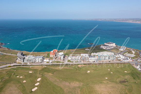 Aerial photograph of Newquay, Cornwall, England.
