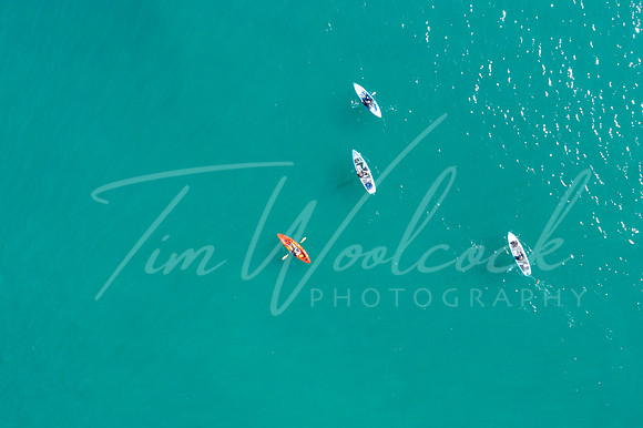 Aerial photograph of Looe, Cornwall, England.