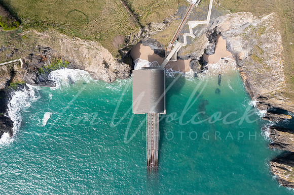 Aerial photograph of Padstow Lifeboat Station, near Padstow, Cor